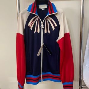 🆕Gucci 100% Authentic Guccify Yourself Bow Turtleneck Jersey Track Jacket M